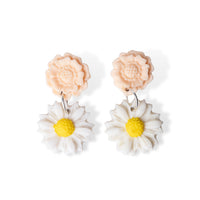 Floral Clay Earrings