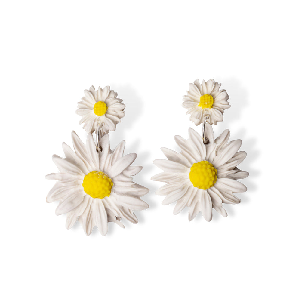 Floral Clay Earrings