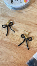 Beaded Bow Earrings
