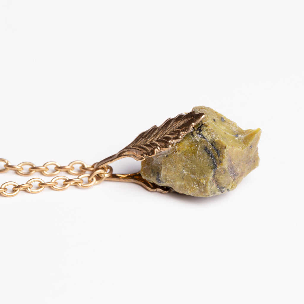 Serpentine Chunk Necklace