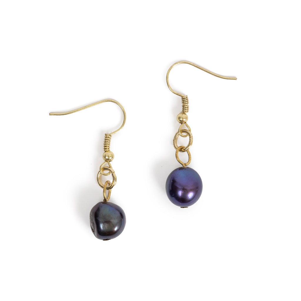 Black Pearl Earrings