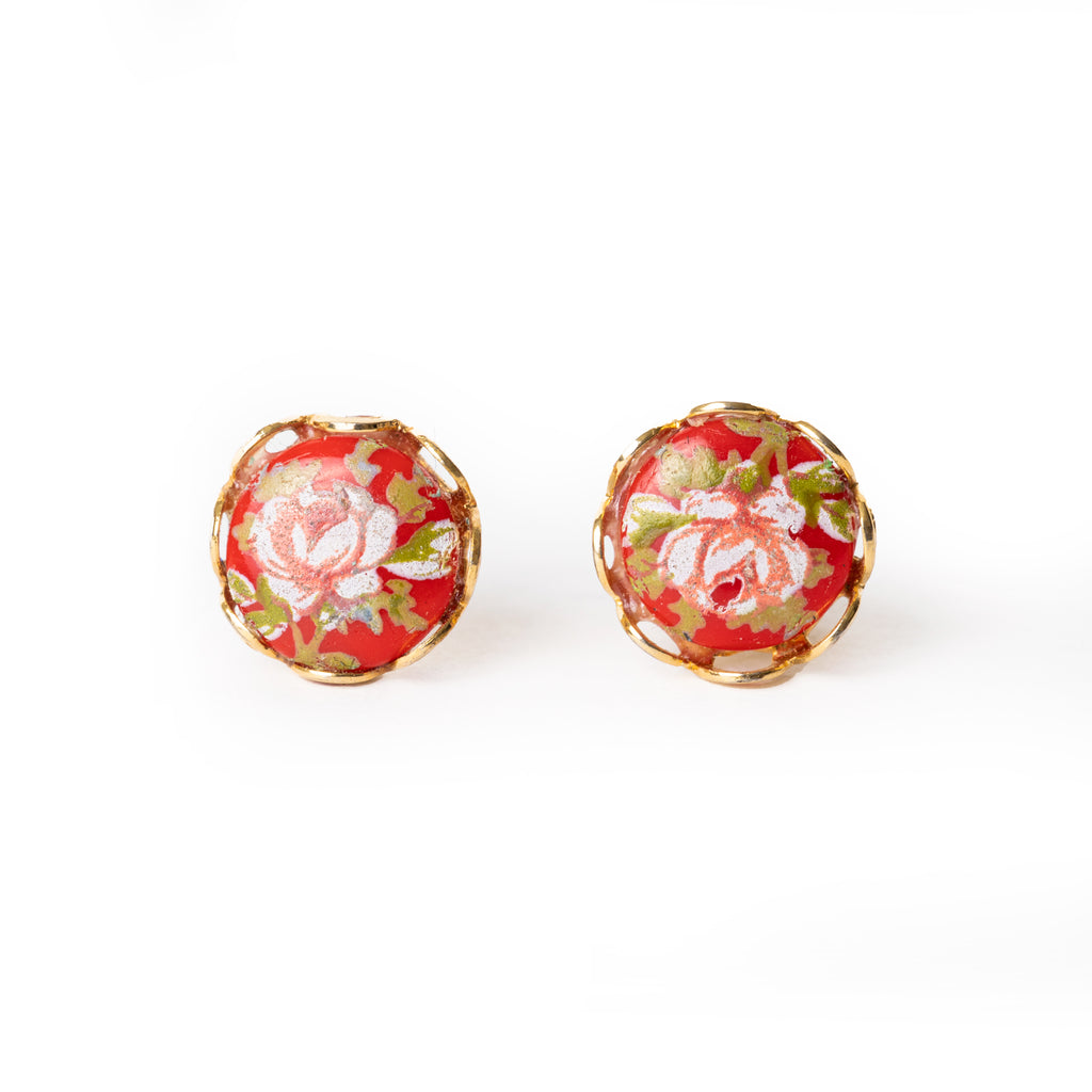 Floral studs