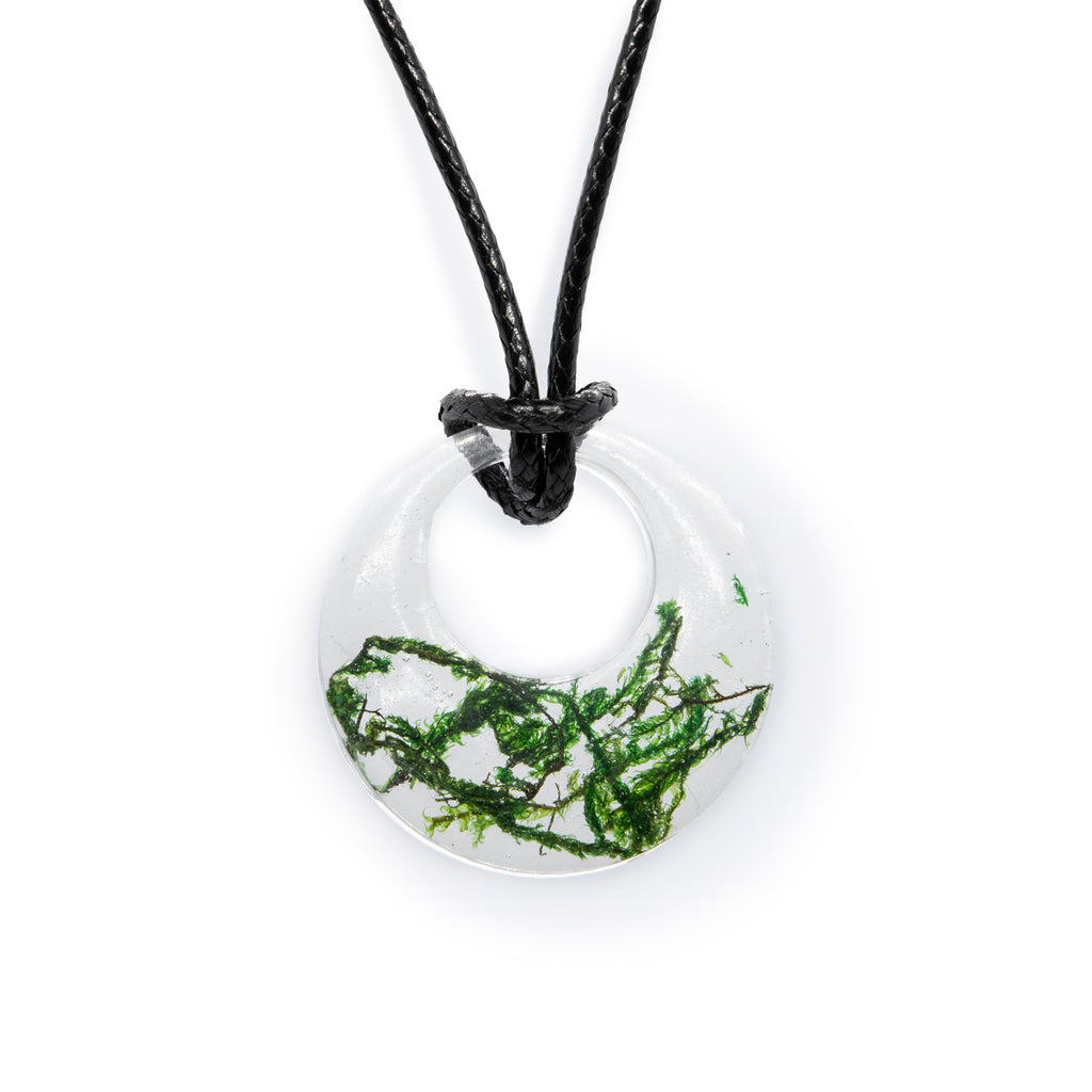 Corded Round Forest Pendant