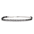 Black and stone choker facing forward on a solid white background.