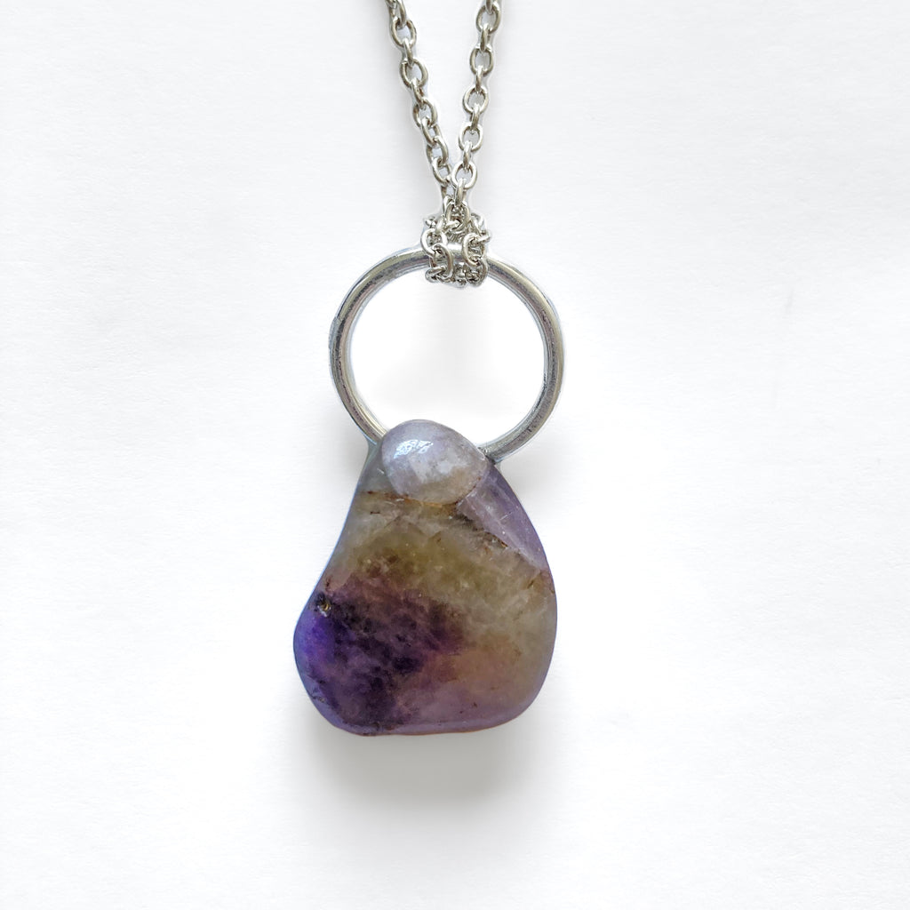 Tumbled Amethyst Pendant