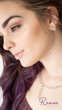 Triangle Shimmer Earrings