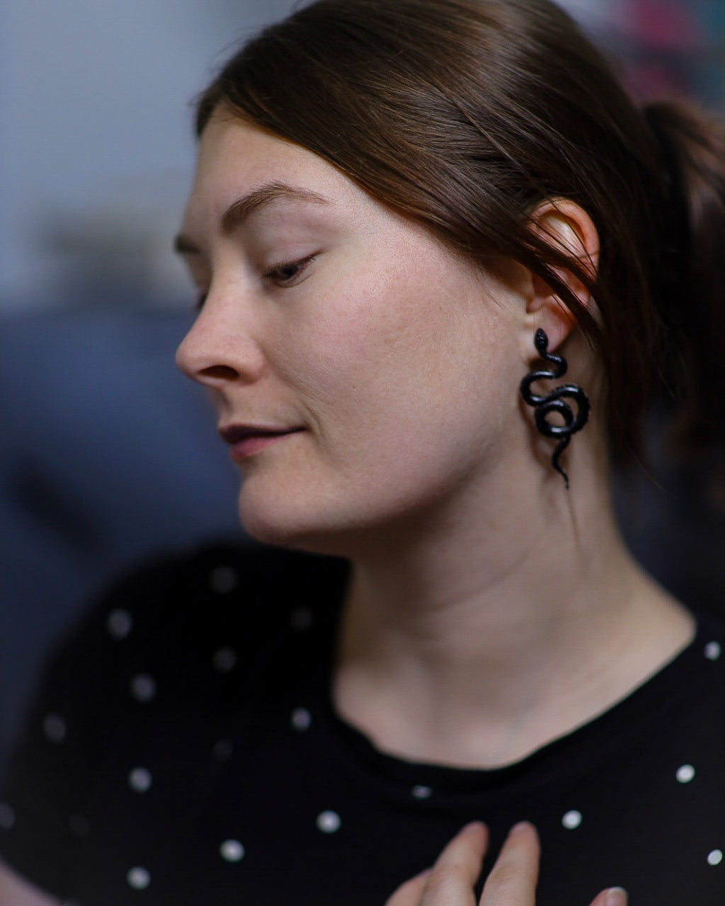 Snake Resin Earrings