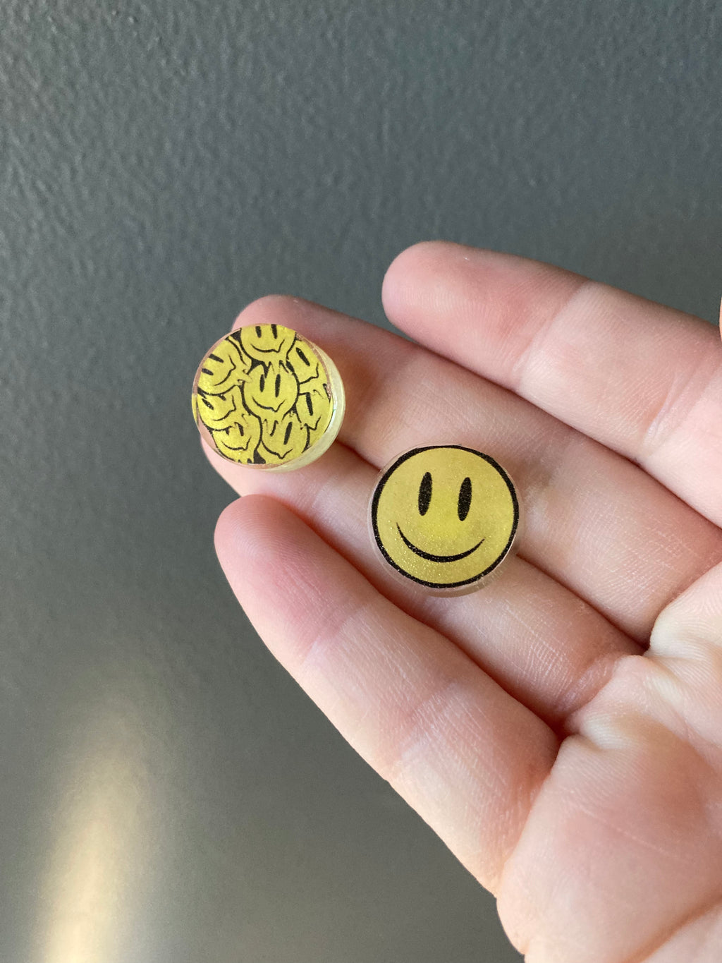 Mixed Emotion Smiley Earrings