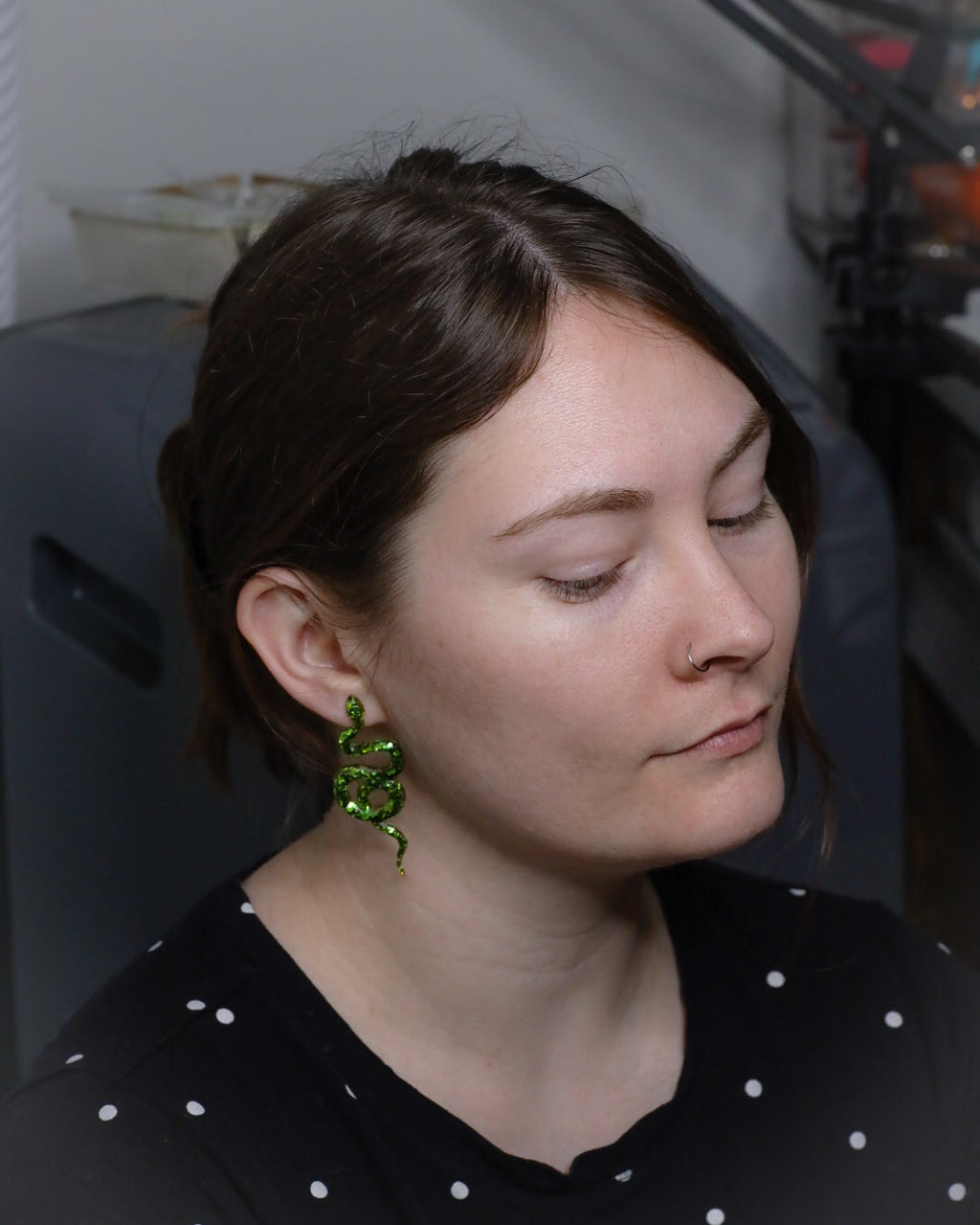 Snake Resin Earrings