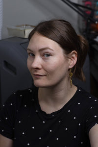 Geometric Hammered Earrings
